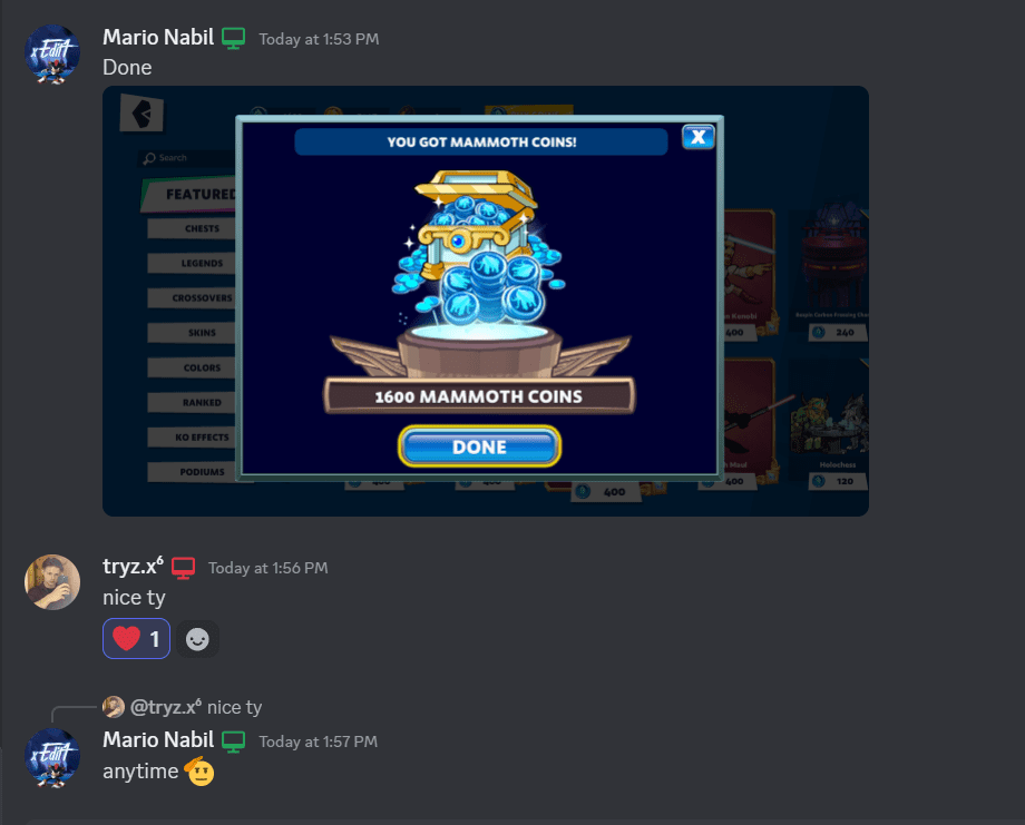 Mammoth coins (Q&A) vouches cheap mammoth coins